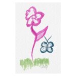 Fluttering Floral Art Print