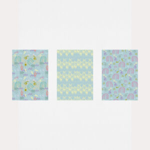 Heavenly Horizons Green Pattern Art Prints