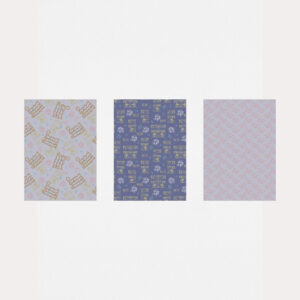 Music Melody Lilac Pattern Art Prints