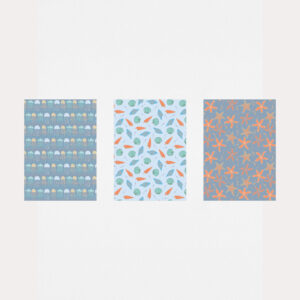 Oceanic Dreams Blue Pattern Art Prints