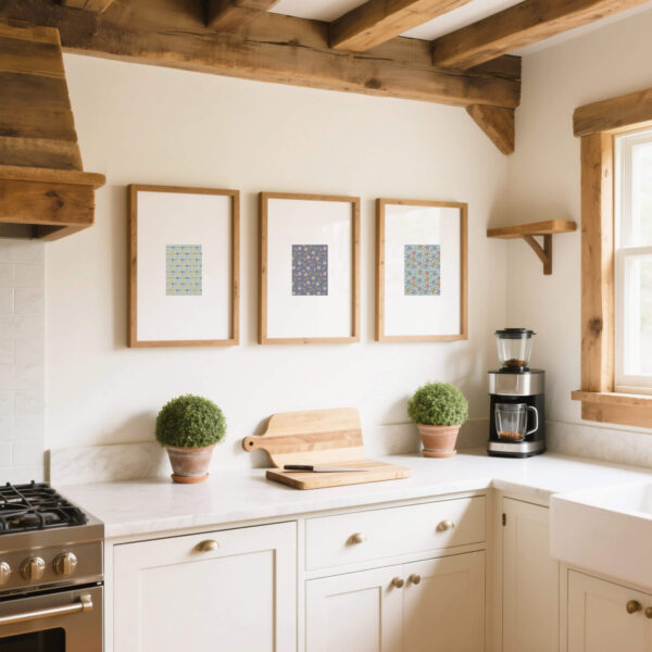 Oceanic Dreams Green Art Print Mockup