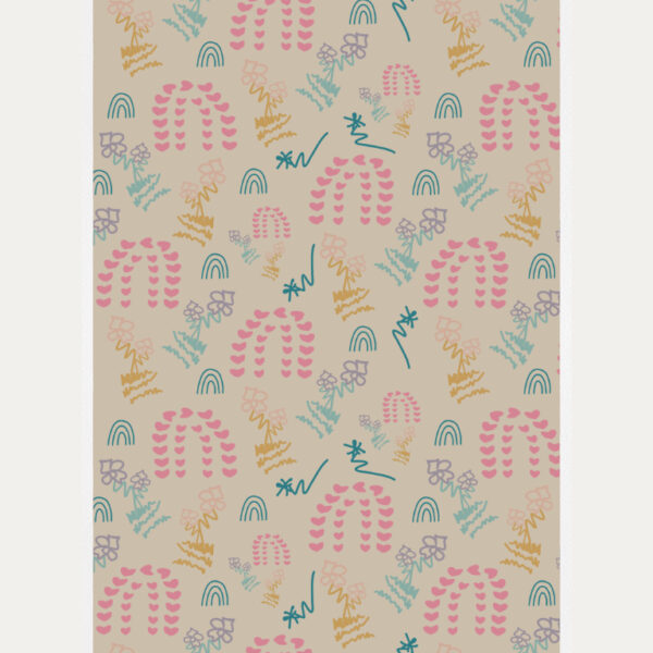 Rainbow Rapture Stone Pattern Print