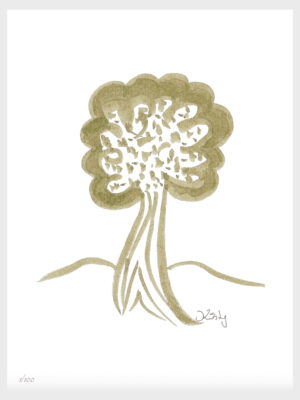 Colbalt Woods Art Print