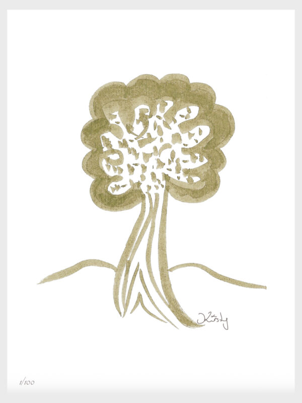 Colbalt Woods Art Print