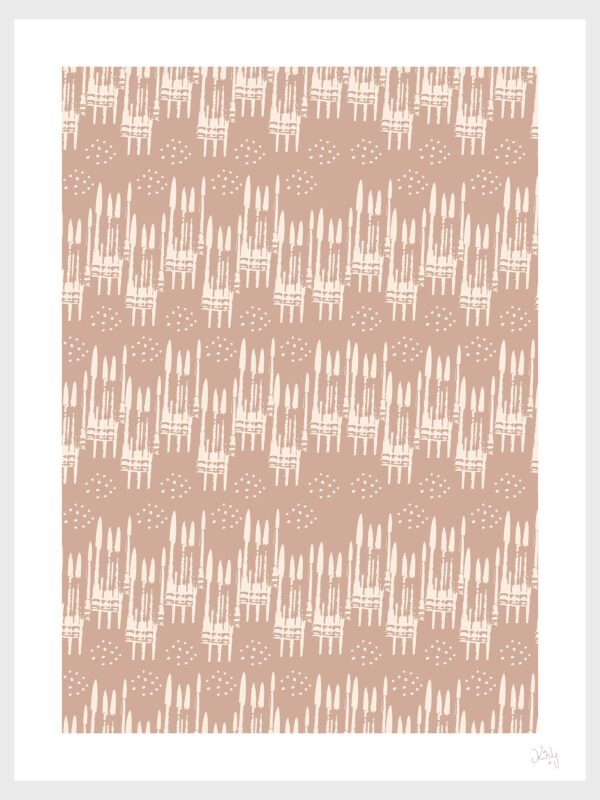 Falling Snow Stone Pattern Art Print Falling Snow Stone Pattern Art Print