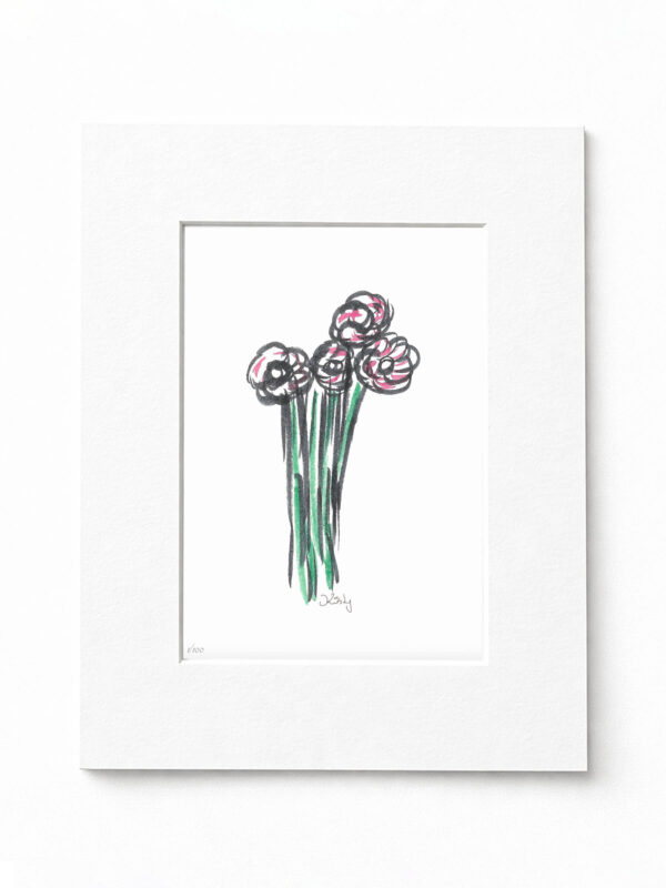Flower Bouquet Art Print Mockup