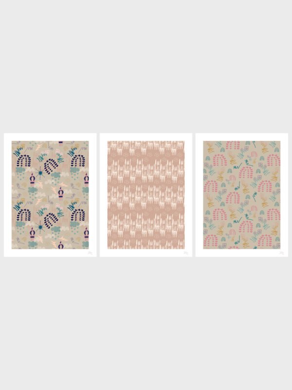 Heavenly Horizons Beige Pattern Art Print Heavenly Horizons Beige Pattern Art Print