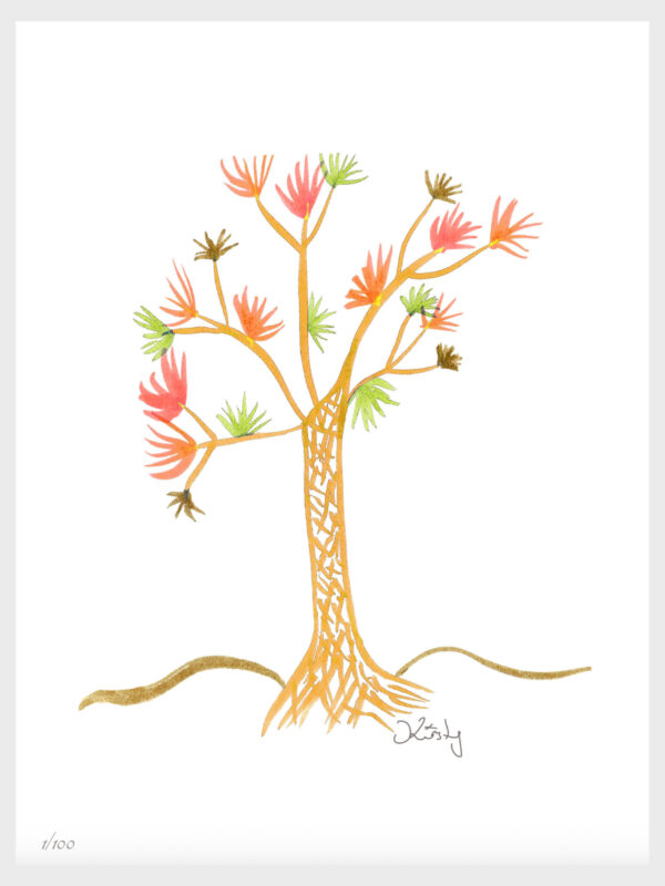 Rainbow Forest Rainbow Forest Art Print