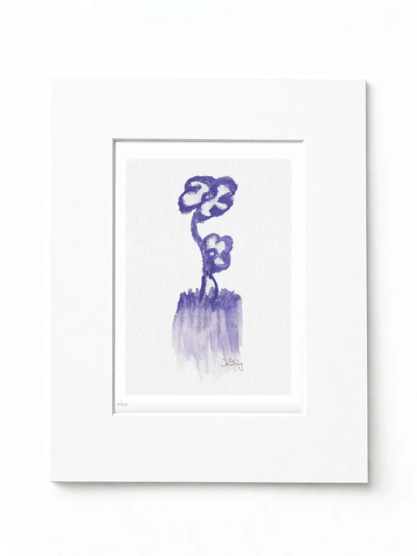 Violet Duet Art Print Mockup Violet Duet Art Print Mockup