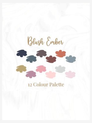Blush Ember Colour Palette Mockup