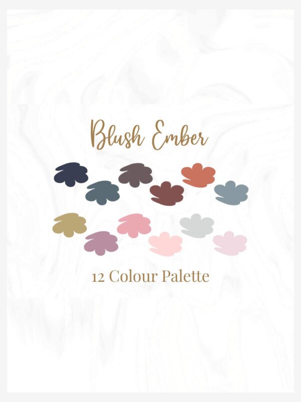 Blush Ember Colour Palette Mockup