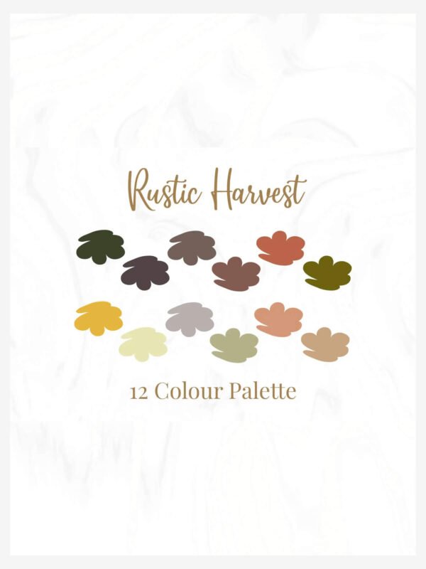Rustic Harvest Colour Palette Mockup Rustic Harvest Colour Palette Mockup