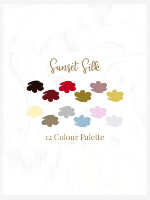Sunset Silk Colour Palette Mockup